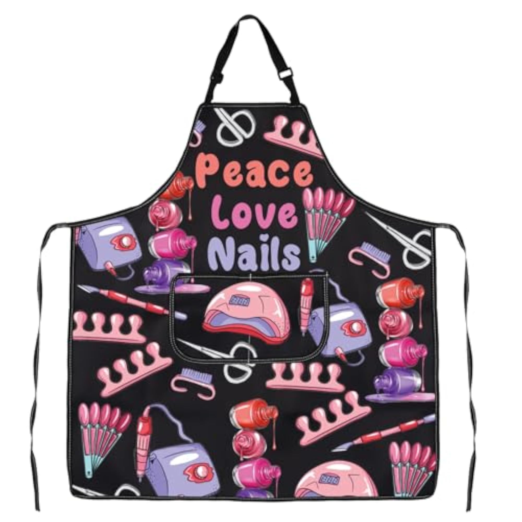 Funny Nail Art Gift Manicurist Apron with Pockets