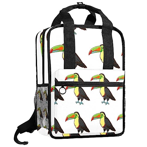 Sac à dos pour garçons idéal pour l'école et les sorties nature toucan