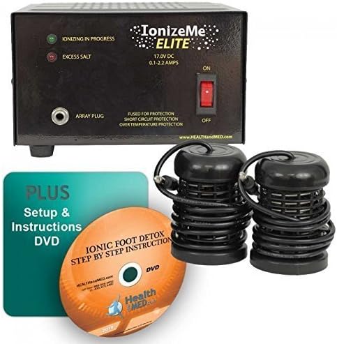 Elite Ionic Detox Foot Bath Spa Machine with Accessories - 17.0V 2.2 Amps - 5 Yr Warranty