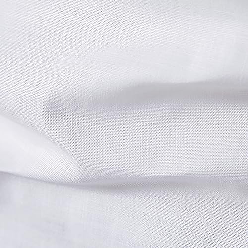 Image of Vida Loca Men's Cotton Linen Plain Stitched Half Sleeve Shirt
