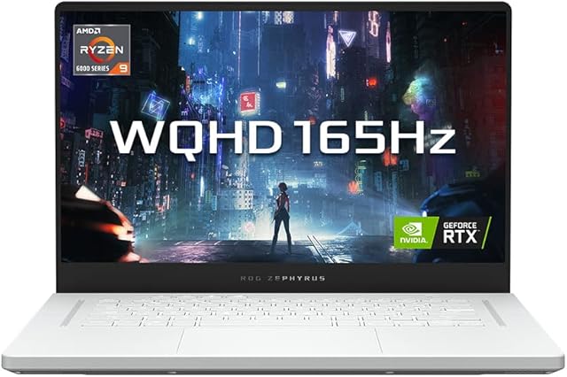 ASUS ROG Zephyrus G15 GA503RS 15.6" WQHD 165Hz Gaming Laptop (AMD Ryzen R7-6800H, Nvidia GeForce RTX 3080, 16GB RAM, 1TB SSD, Per Key RGB, Windows 11), Moonlight White