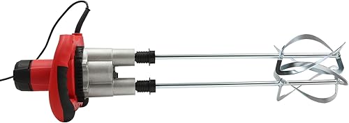 Miniatura 8 de Mezclador de hormigón portátil de 1500 W, mezclador de mortero de cemento de mano, ajustable, 6 velocidades, mortero de lechada de yeso de pintura