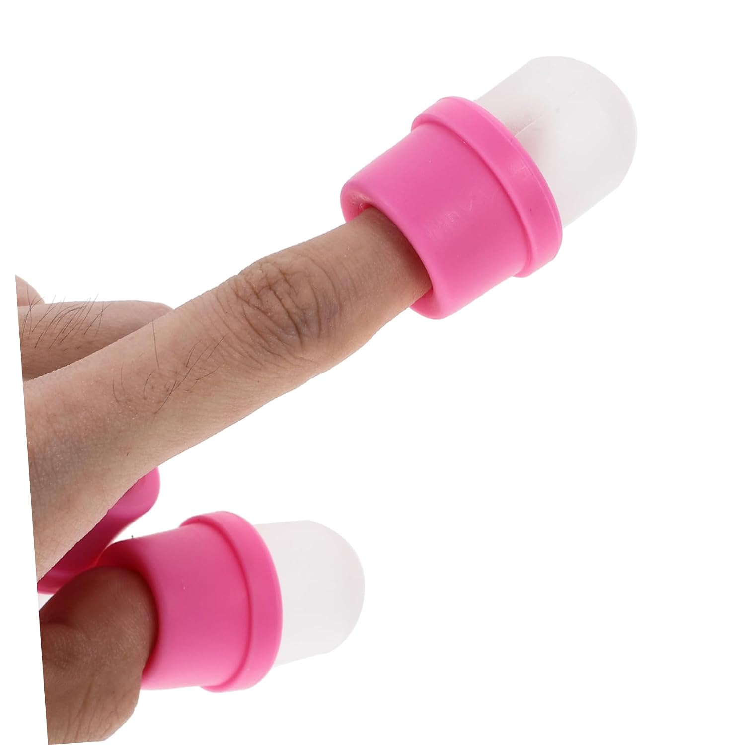 20pcs Silicone Nail Art Soak Off Caps Reusable Gel Polish Remover Tool for Nail Beauty Easy to Use for Home Natural Nail Polish Cleaner