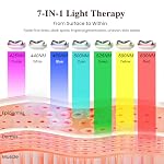 Cold Heat Facial Massager,7 Color Red Light Therapy Face Neck Lift Sculpt Device,Hot Electric Gua Sha Tool & Cooling Depuffing Wand,for Skin Care,Contouring,Firming - Image 3