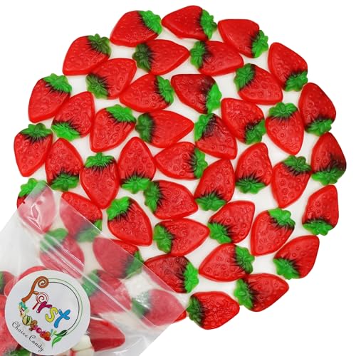 Caramelos de Gomita con Sabor a Fresa y Crema 2 lb