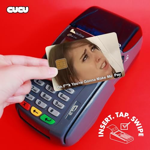 You're Gonna Make Me Pay Credit Card Skin Debit Card Stickers for Key, Debit, Credit, Bank Card 4PCS Card Skin for Adults, 002323b4