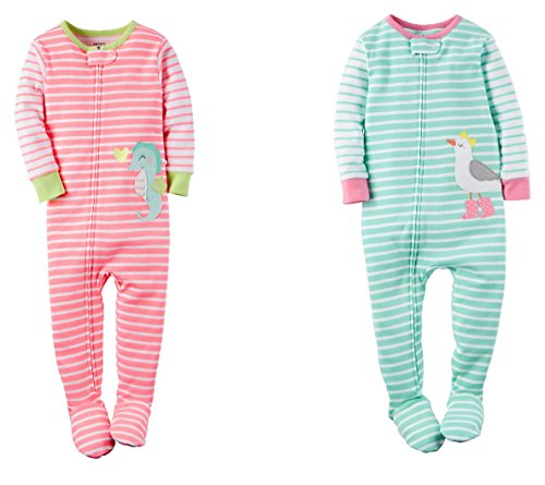 Carter's Baby Girls Sleeper PJS 2 Piece Set - Sea Life