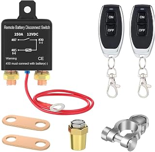 Gebildet Fern-Batterietrennschalter, Verhindert Entladung der Batterie, Trennt Minuspol des Autos, Diebstahlschutz, Fern-Batterietrennschalter für Auto, Wohnmobil, LKW, 12V, 250A