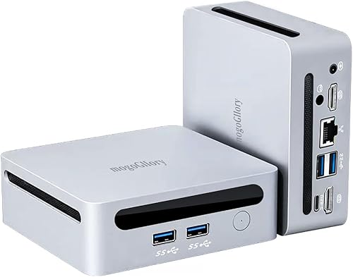 Mini PC, AMD Ryzen 5 5500U Mini PC para juegos 16G RAM DDR4512GB SSD mini pc Windows 11 Pro, compatible con Win10, 4K 60Hz+ 8K a 30Hz pantalla