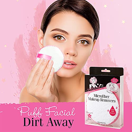 image for Hollywood Fashion Secrets Microfiber Makeup Remover Pads, Dermatologis