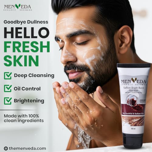 Image of Menveda Grooming Kit For Men (Pack of 5) | Face Wash, Scrub, Serum, Moisturizer & Sunscreen Complete Skincare Routine for Men | Nourished & Glowing Skin | Gift Set for Brother, Husband, Boyfriend