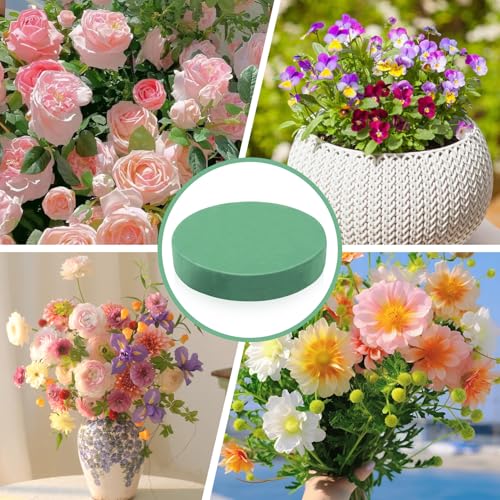 Miniatura 7 de 1 Pcs Bloque De Espuma Florales, Espuma Floral Para Flores Artificiales, Floral Foams Redonda Para Arreglos Florales, Celebraciones, Eventos Familiares Y Bodas 20 X 20 X 4 Mm