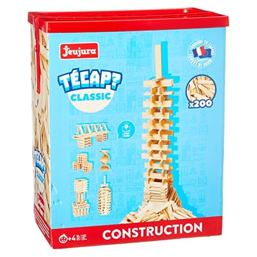 JeuJura 8332 - Juego de construcción de Madera (200 Piezas)