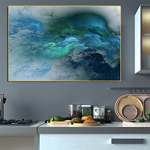 Affiches et gravures mur art de nuages colorés sur toile