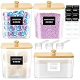 4-Pack Laundry Pods Container, Laundry...