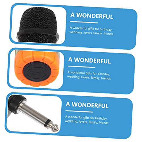 GLSTOY 1 PC Microfone Sem Fio Microfone Dourado Microfone Sem Fio Condensador Microfone Conjunto De