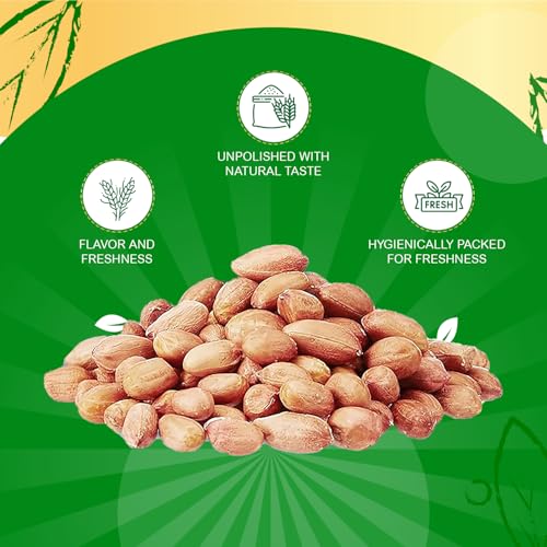 Image of Amazon Brand - Vedaka Organic Groundnut Kernel (Peanut) | 1 Kg | Naturally Rich Source Of Protein & Fiber | Certified Free From Pesticides