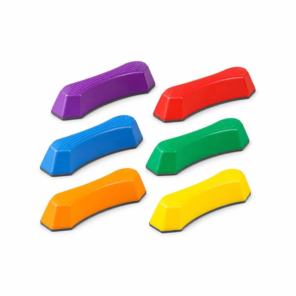 Piedras Equilibrio para Niños, Juguetes Sensoriales Apilables y Antislizantes para Psicomotricidad Infantil, Arcoíris, 6 piezas