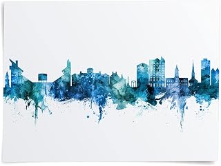 Athens Georgia Skyline art print poster, unframed -15283