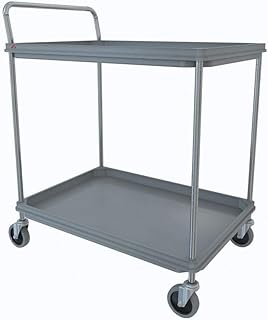 INTERMETRO INDUSTRIES BC2636-2DG Deep Ledge Series Cart, Gray, 27