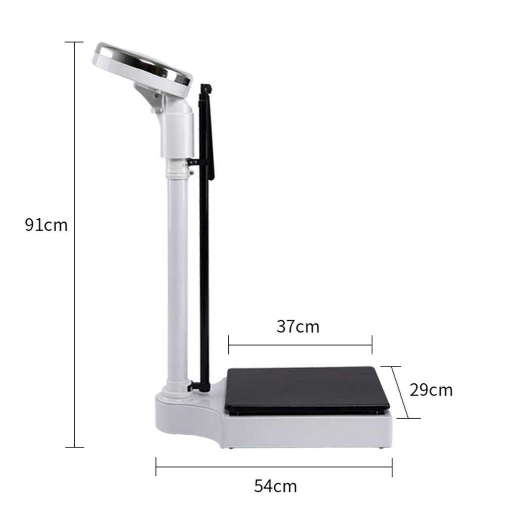 Báscula médica electrónica, báscula de altura y peso, varilla de altura de aleación de aluminio, báscula analógica mecánica, columna digital, medición precisa 70-190 cm