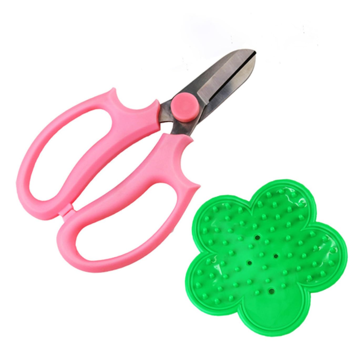 Ensemble d'Outils de Jardinage 4 Pièces pour Arrangements Floraux Comprenant Ciseaux à Fleurs Pince à Épines Moufles de Protection Matériel Robuste pour Fleuristes et Usage