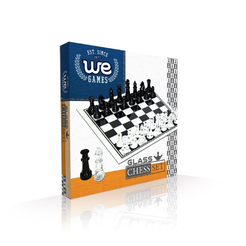 Black And Clear Glass Chess Set #TOP4