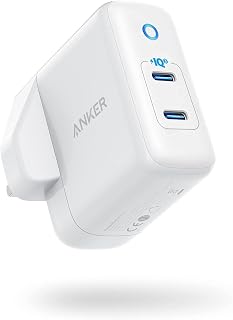 iPhone Charger USB-C, Anker 40W 2-Port PIQ 3.0, PowerPort III Duo Type C Compact Fast Charger, Power Delivery for iPhone 13/13 Mini/13 Pro/13 Pro Max/12, Galaxy, Pixel, iPad/iPad mini and More