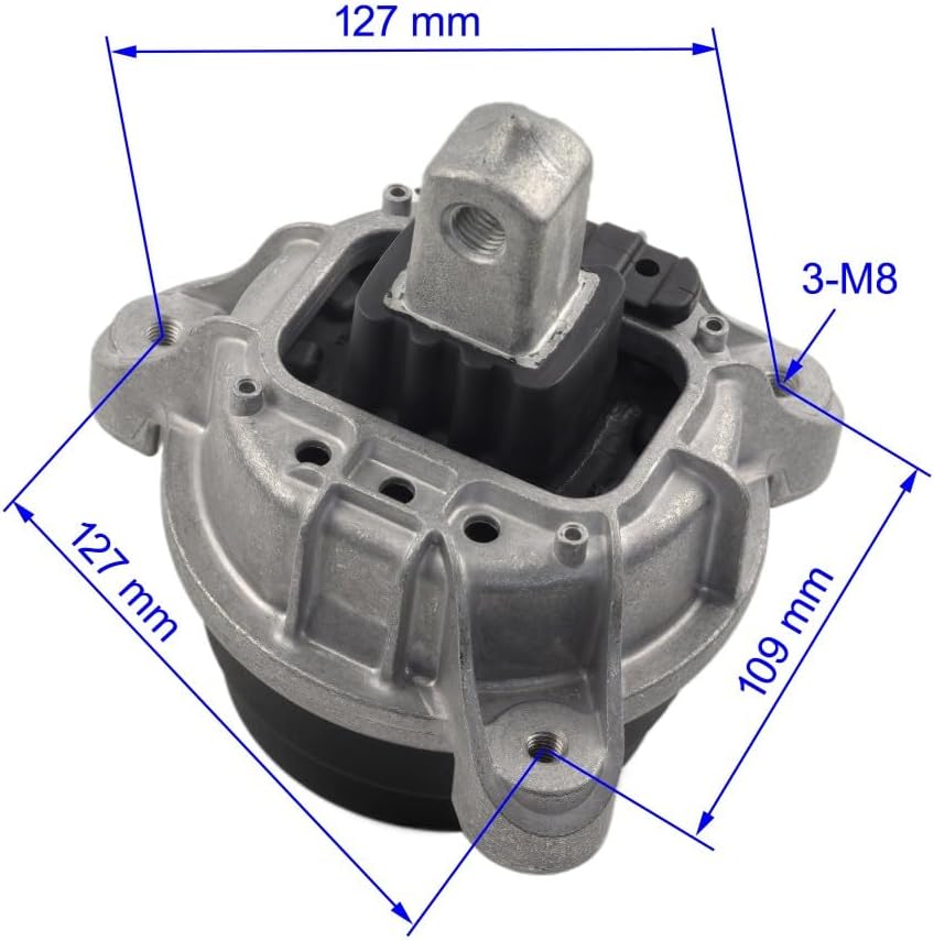 2pcs Front Left & Right Engine Motor Mounts Set Compatible with BMW F10 528i 2012 2013 2014 2015 2016 22116785601