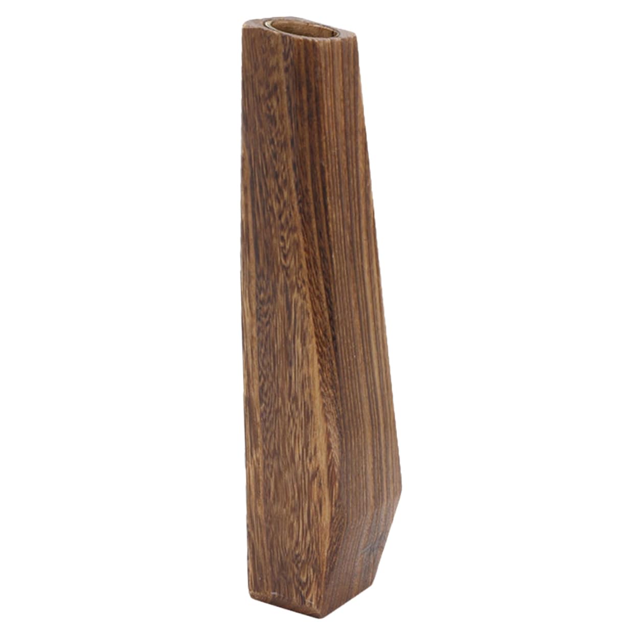 Toddmomy Tall Wooden Floor Vase Long Wooden Vases Flower Pots Wooden Vases for Home and Office Decoration 1 Pcs