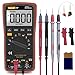 Auto Ranging Digital Multimeter TRMS 6000 with Battery Alligator Clips Test Leads AC/DC Voltage/Account,Voltage Alert, Amp/Ohm/Volt Multi Tester/Diode
