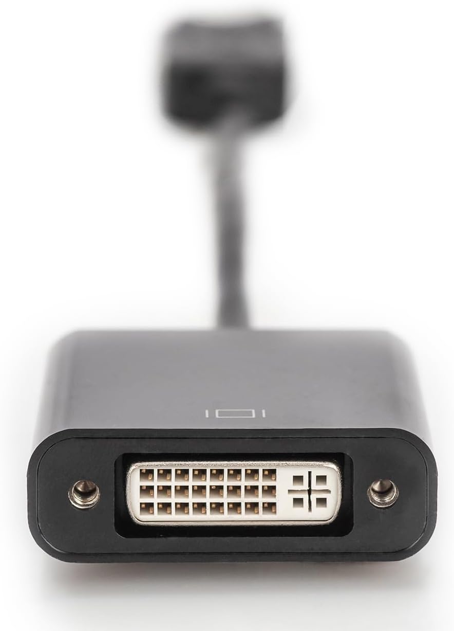 Assmann 340409 LCD/Display Port Adapter Cable DisplayPort to DVI 24 + 5 Pin Male to Female 0.2 m with Latch