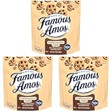 Famous Amos Classic Chocolate Chip Cookies, Bite-Size Cookies, Great for Sharing, 9 oz Resealable Bag (Pack of 3)