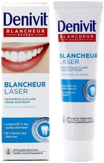 Lot De 3 Dentifrices Denivit Blancheur Sublime 50ml - Neuf, Fluor, Pour Des Dents Blanches Et Saines
