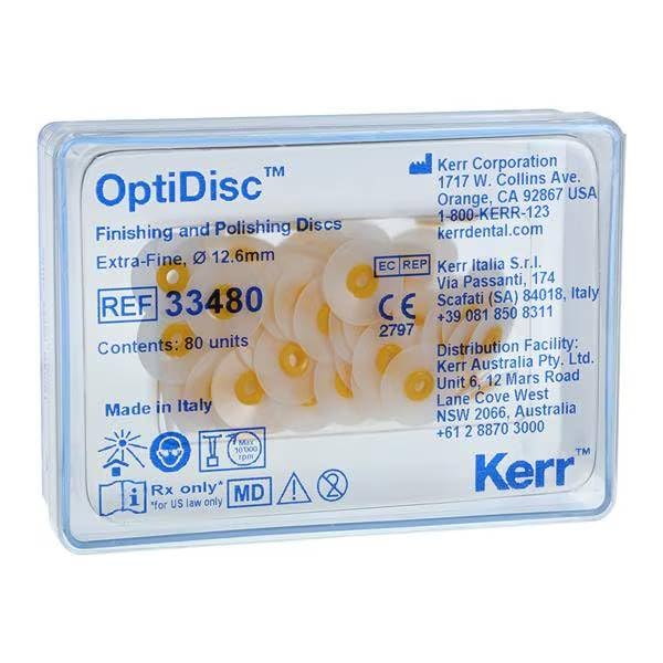 Axis Dental 33480 NTI OptiDisc Finishing & Polishing Discs Extra Fine 12.6mm 80/Pk