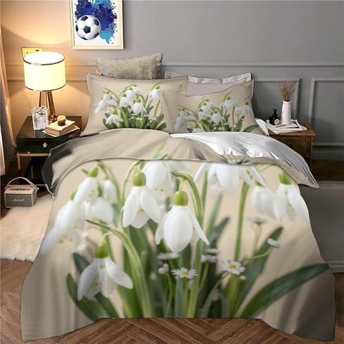 Housse de couette crâne 3D en microfibre premium 260x220 cm - 6