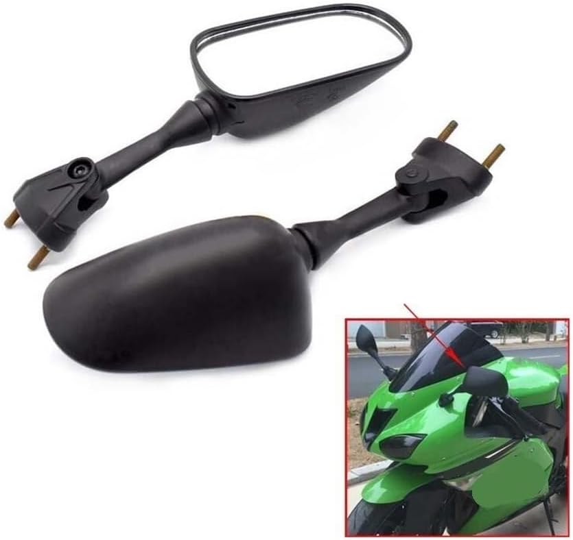 ハンドルミラー オートバイバックミラーリアビューミラーカワサキ ZX6R