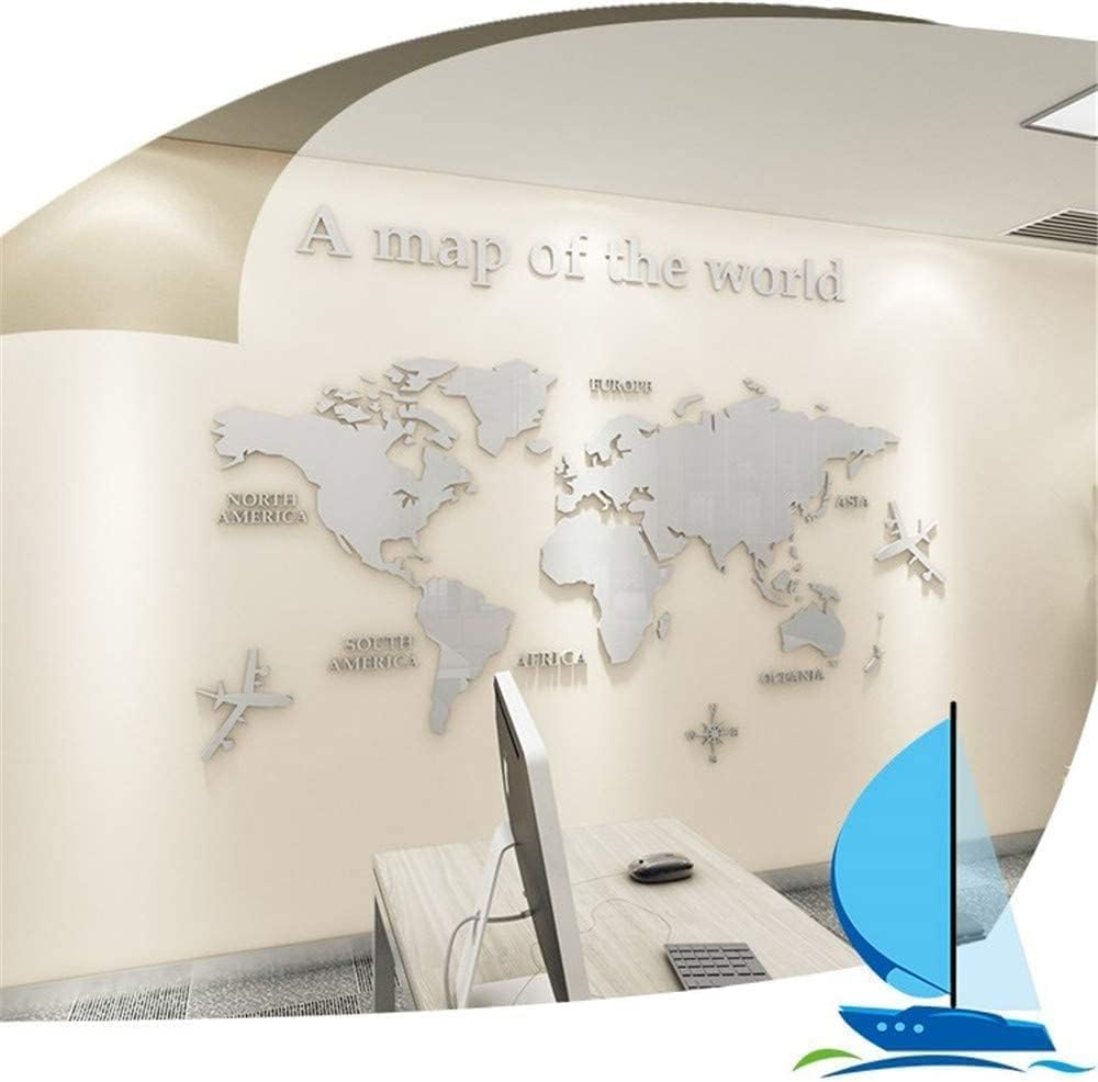 Positioning map for the world map wall decor