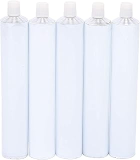 Empty Toothpaste Tubes, 100pcs 100ml Aluminum Recyclable Empty Toothpaste Tube with Needle Cap, Refillable Tubes Squeezable Bottle Packing Toothpaste Cosmetic Sample Container Jars