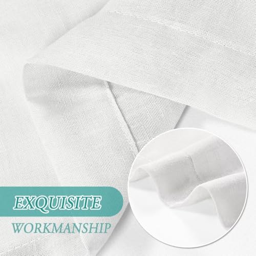 Outdoor Sheer Curtains Set of 2 274 x 132 cm White Lightweight UV Resistant Perfect for Patios Balconies and Decks Enhance Privacy and Style - Image 5