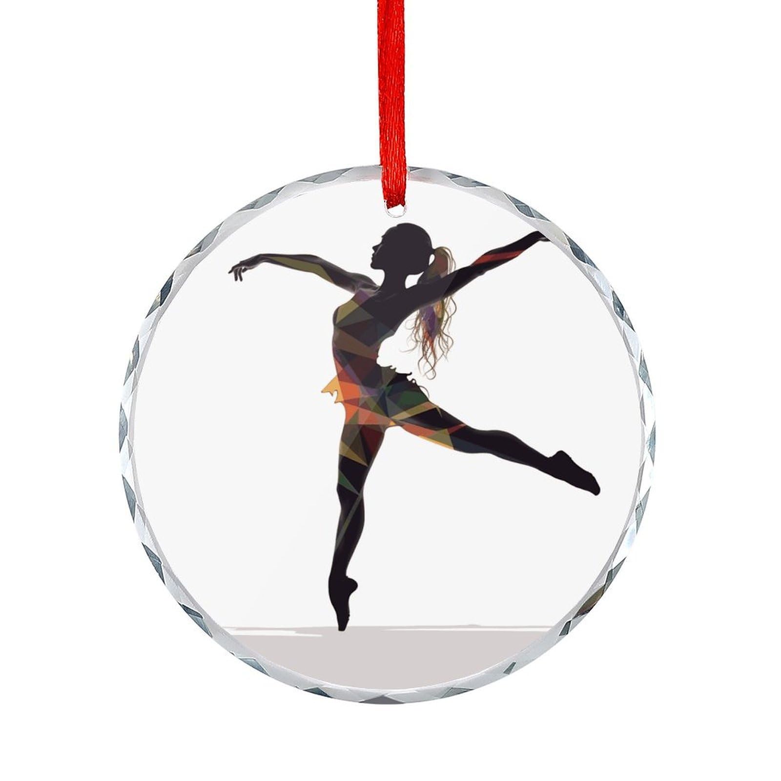 Btcowzrv Style A Dancer Round Ornament Hanging Pendant Decor