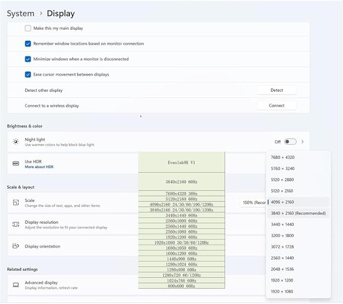 EVanlak 8K 4K120hz HDMI Virtual Display Adapter - Emulate Monitor Display Headless Connector for Superior Display Quality at EDID (8K 7680×4320@30Hz& 4K 120Hz)-1P