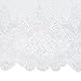Juvale Lace Tablecloth for Rectangular Tables - Vintage Floral Scalloped Edge - White Polyester Tea Party Tablecloth & Wedding Reception Decor (60 x 97-Inch)