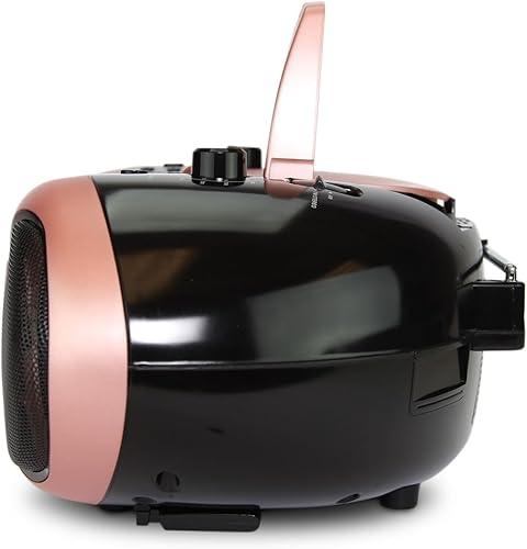 Miniatura 3 de Emerson Boombox Bluetooth de 7" y TV con radio AMFM y altavoces estéreo, oro rosa