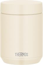 Thermos JED-500 IV Vacuum Insulated Soup Jar, Dishwasher-safe Model, 16.9 fl oz (500 ml), Ivory, All Parts Dishwasher Safe, Hot and Cold Retention, Easy to Clean, Round Mouth Design, Standard Model