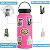Ethiquee 45Pcs Vintage Aesthetic Vinyl Stickers, Waterproof and Residue - Free for Mobile Stickers, Laptops Stickers, Journals, Scrapbooks, Water Bottles, Guitars, Dairy and More, self-Adhesive