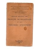  Exposé général du principe de relativité et des théories d\'Einstein