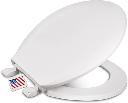 Centoco Round Toilet Seat, Economy, Light Weight Residential, White