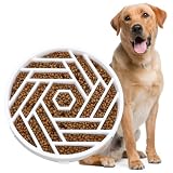 Picture of WHIPPY Slow Feeder Dog Bowl, Puzzle Maze Design to Slow Down Eating, 3-Cup Capacity, Anti-Gulping Food Bowl for Medium & Large Dogs,White