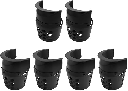 6 Pack Pool Table Pocket Replacement, Includes Corner and Side Pockets for Billiards